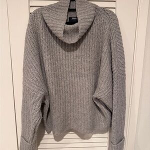 Anthropologie Gray Cowl Neck Sweater